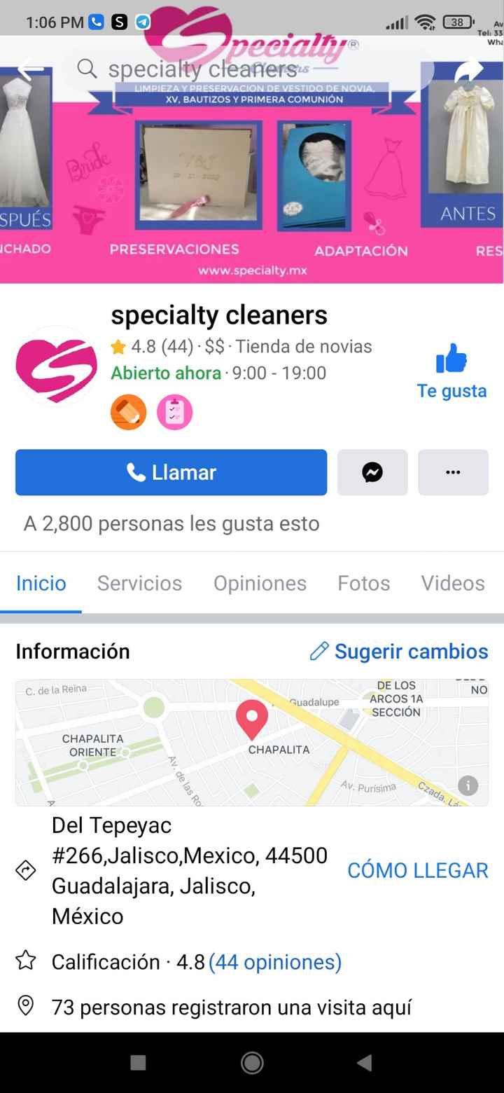 Tintorería para después del evento - 1