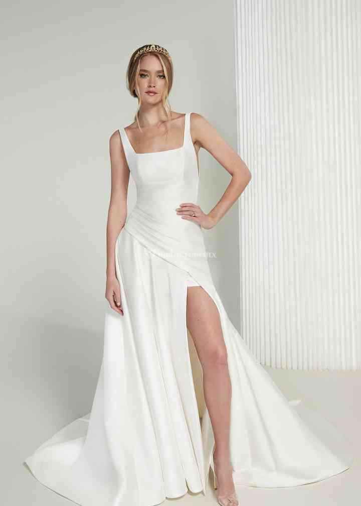 Vestidos con apertura en la falda ¿les das el sí? - 3