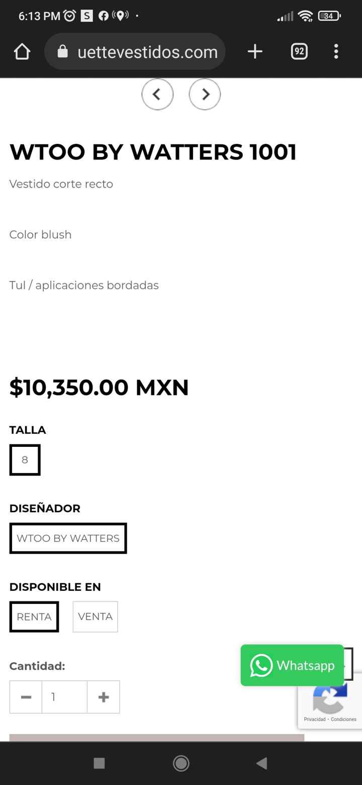 Planeas rentar tu vestido de boda ¿Si, no? - 2
