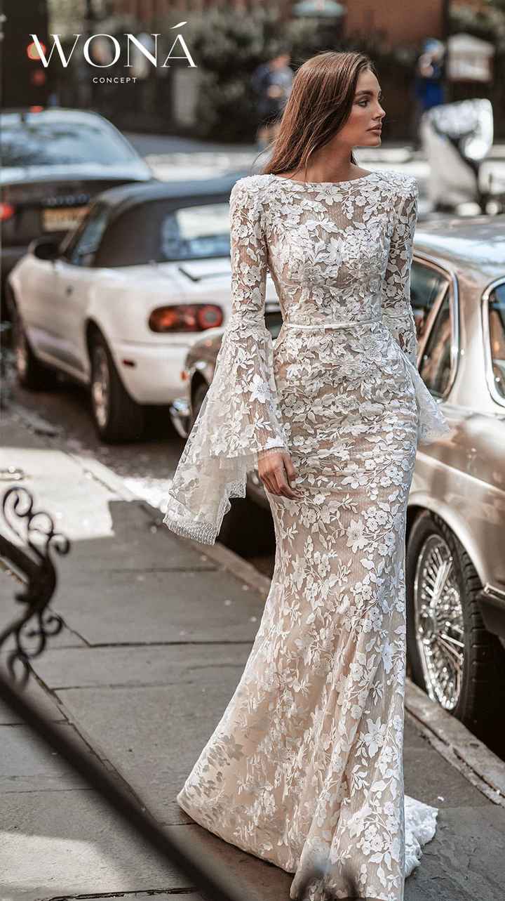Vestidos de novia de trompeta vs. sirena vs. Fit and flare: ¿cuál es la diferencia? - 1
