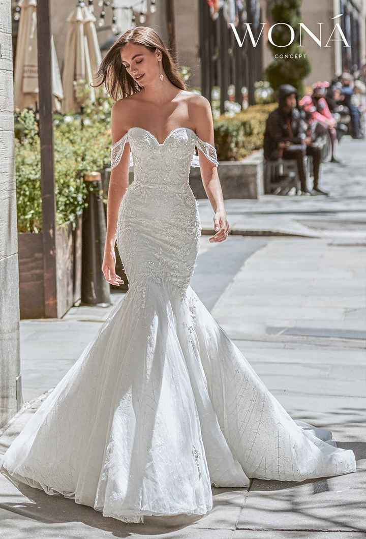 Vestidos de novia de trompeta vs. sirena vs. Fit and flare: ¿cuál es la diferencia? - 2
