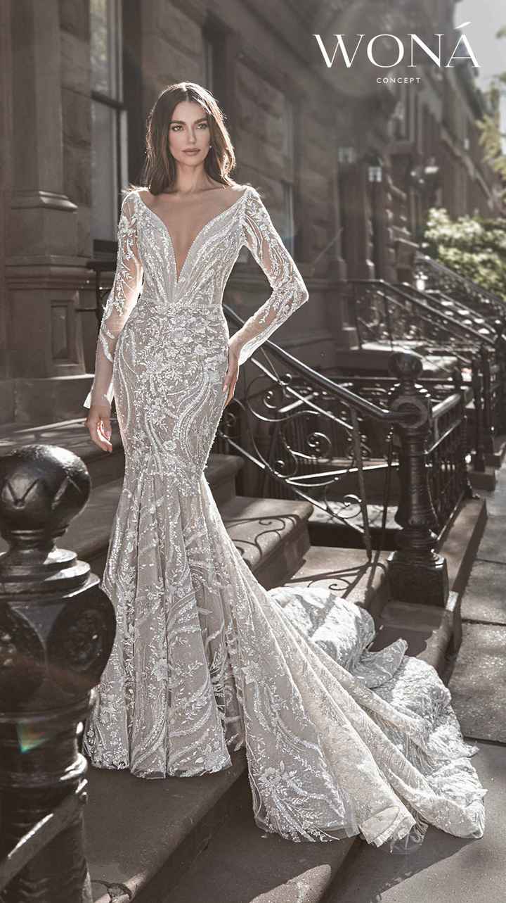 Vestidos de novia de trompeta vs. sirena vs. Fit and flare: ¿cuál es la diferencia? - 6