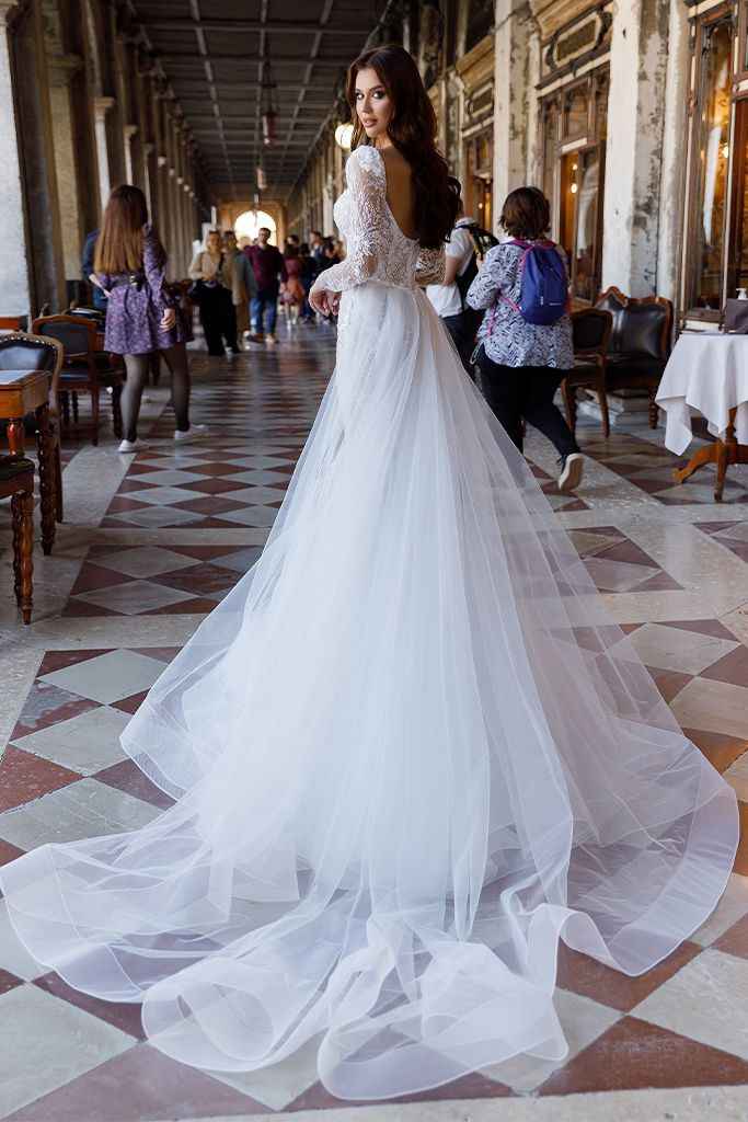Tipos de cauda para el vestido de novia - 6