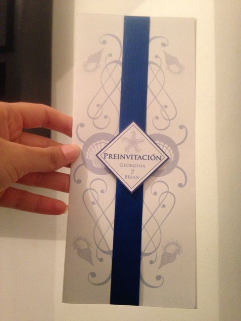 Preinvitaciones listas!! boda destino!! - 1
