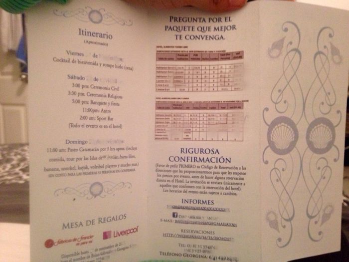 Preinvitaciones listas!! boda destino!! - 3