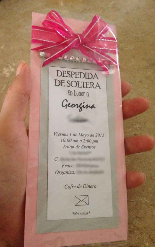 Invitaciones diy de despedida.. siempre si!! - 1