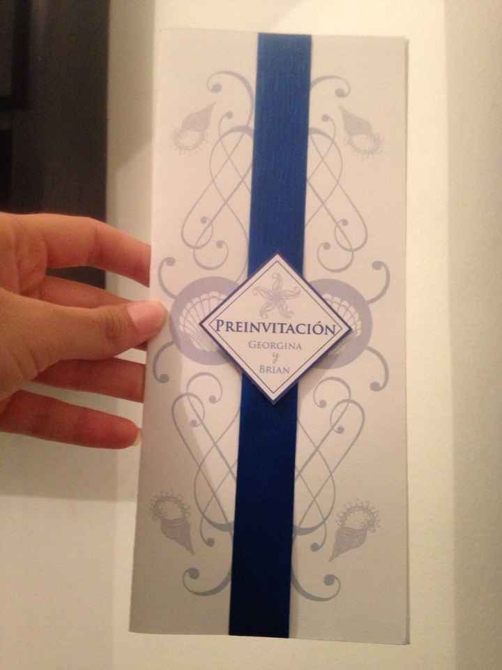 Preinvitaciones listas!! boda destino!! - 1