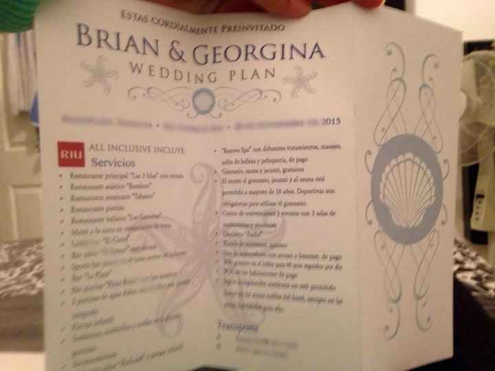 Preinvitaciones listas!! boda destino!! - 2