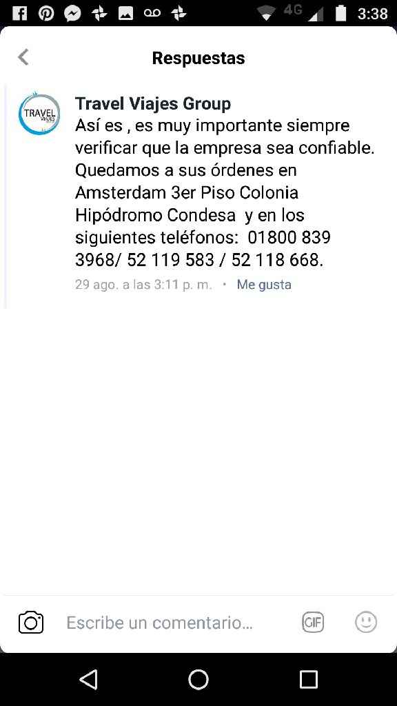  Recomendación para agencia de viajes - 2