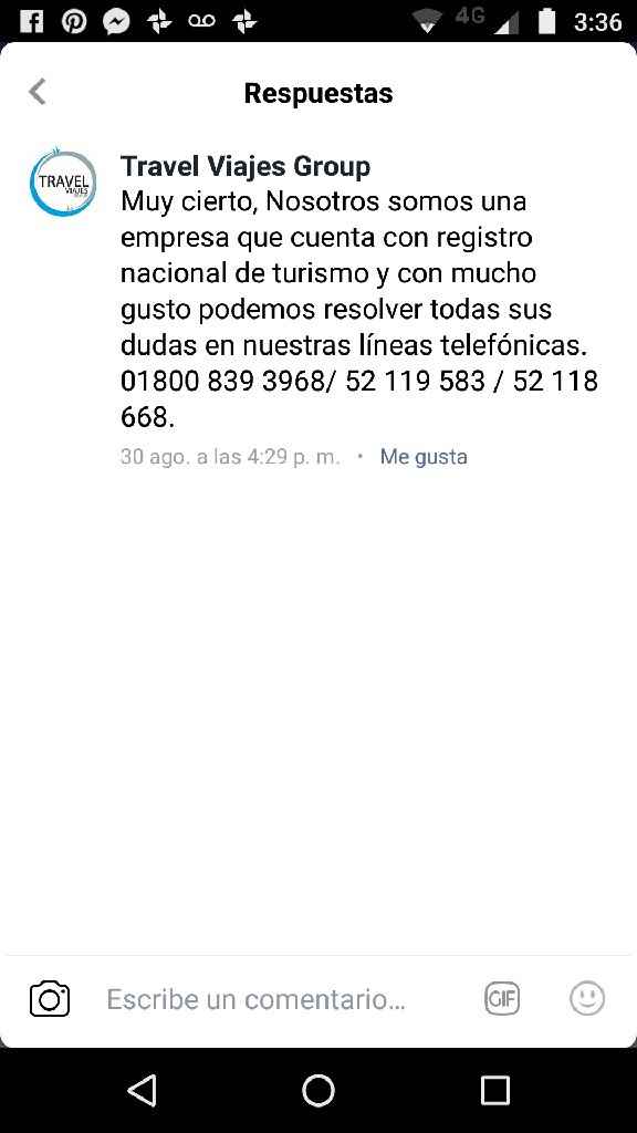  Recomendación para agencia de viajes - 3