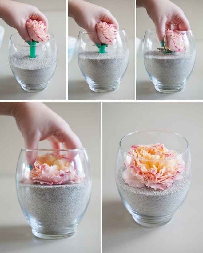 DIY centro de mesa