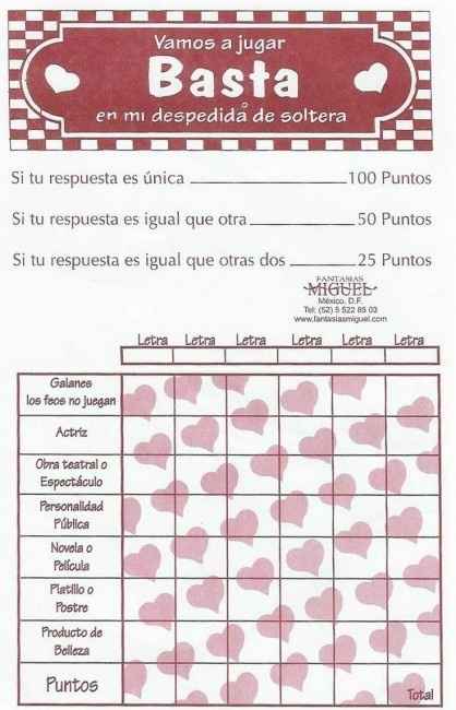 Juego despedida
