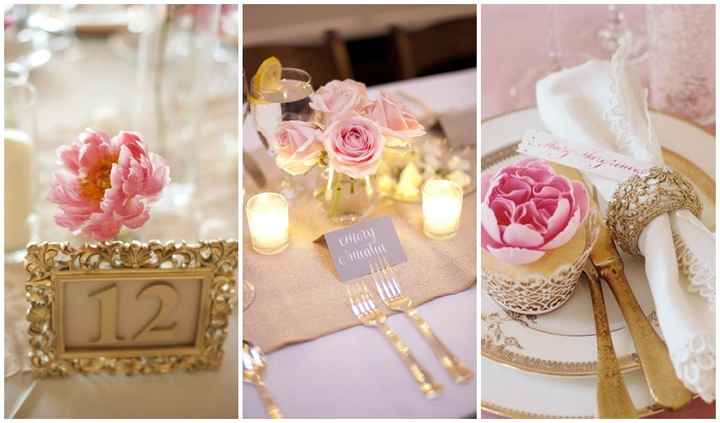 Rosa y dorado