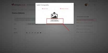 Haz click en insertar foto