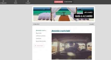 web de boda