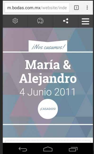 web de boda