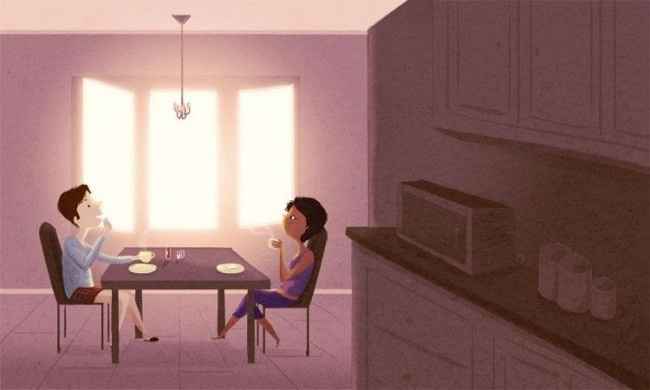 Tomar el café de la mañana juntos