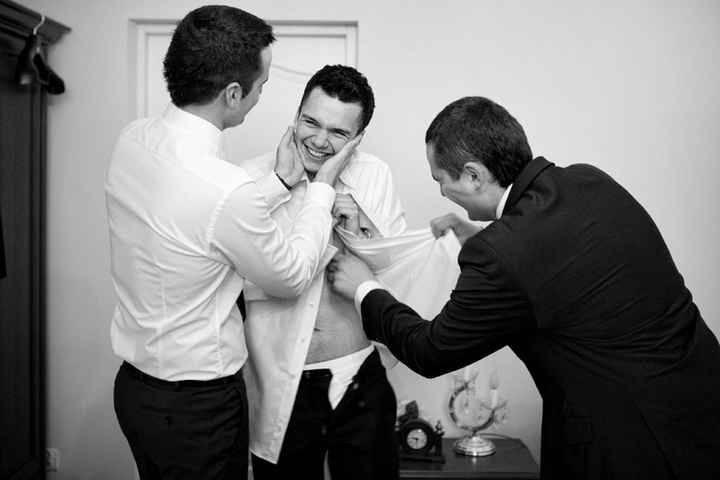novio día de la boda