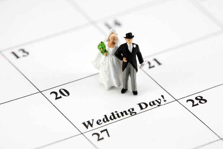 Calendario de boda