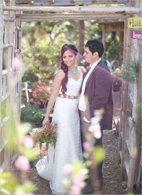 Boda estilo pocahontas