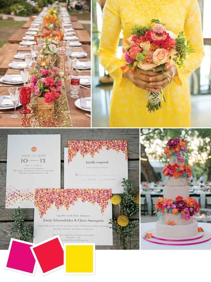 10. Magenta + Rojo + Amarillo
