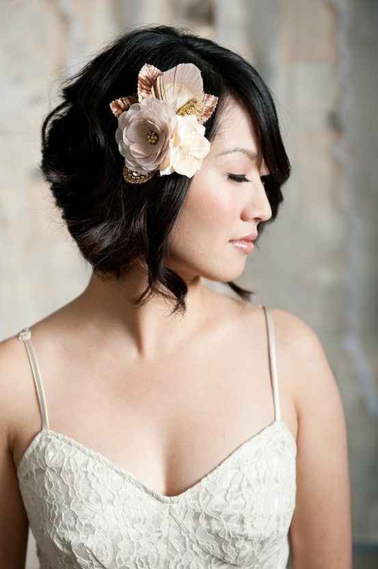 Novias de pelo corto