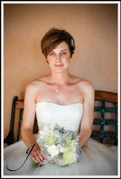 Novias de pelo corto