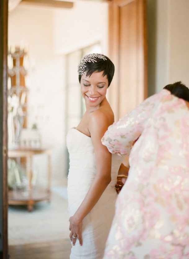 Novias de pelo corto