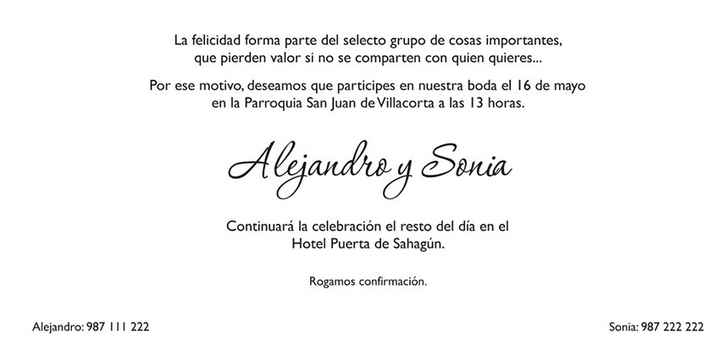 C. Ya puse la dirección en la invitación!