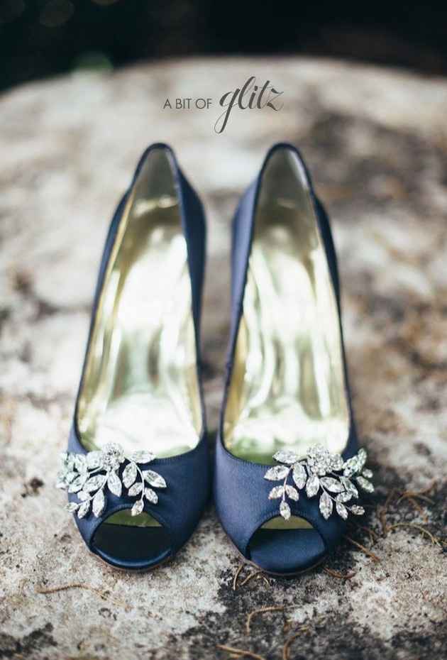 Zapatos "algo azul"