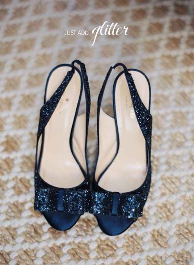 Zapatos "algo azul"