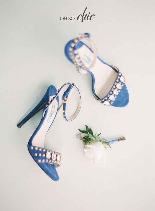 Zapatos "algo azul"