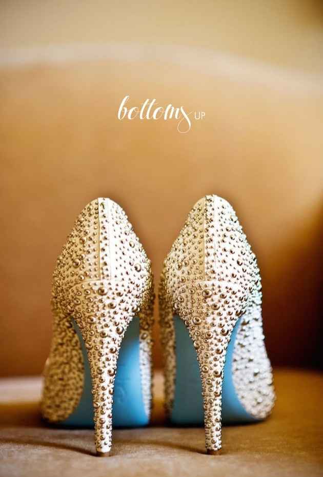 Zapatos "algo azul"