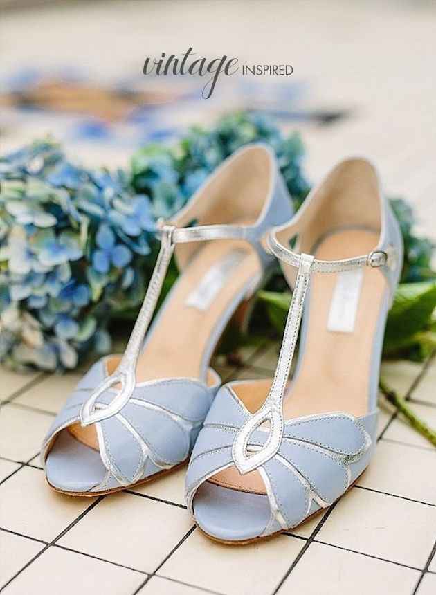 Zapatos "algo azul"