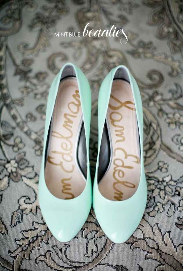 Zapatos "algo azul"