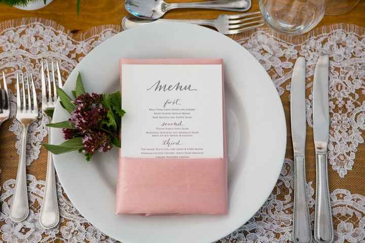 A. Cada invitado tendrá el menú del banquete en su plato :)
