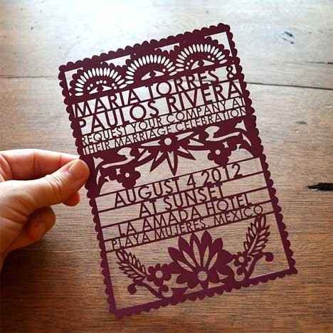 invitaciones troqueladas