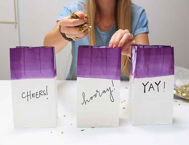 Bolsitas de confeti DIY