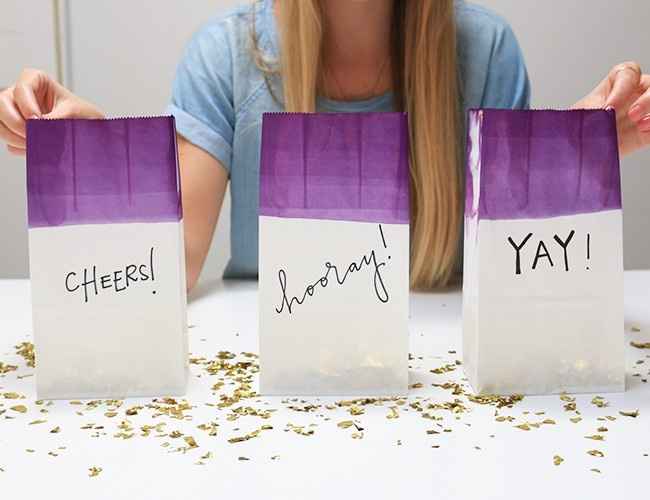 Bolsitas de confeti DIY
