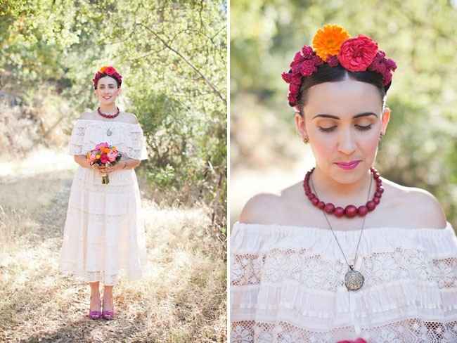 Novias inspiradas en Frida Kahlo