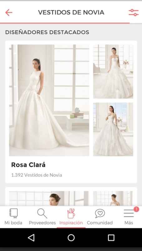 Nueva app  de bodas para Android