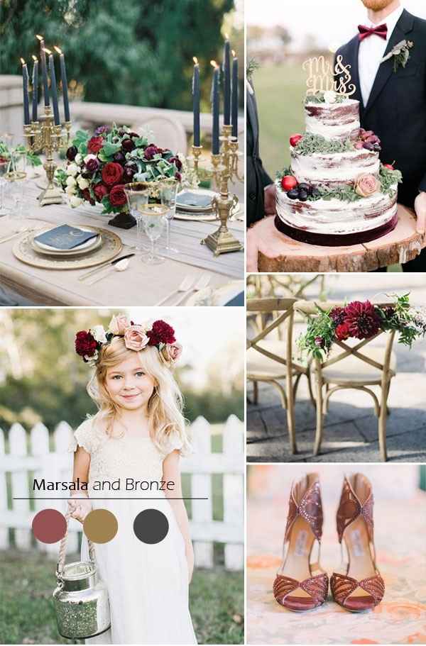 Marsala y Bronce