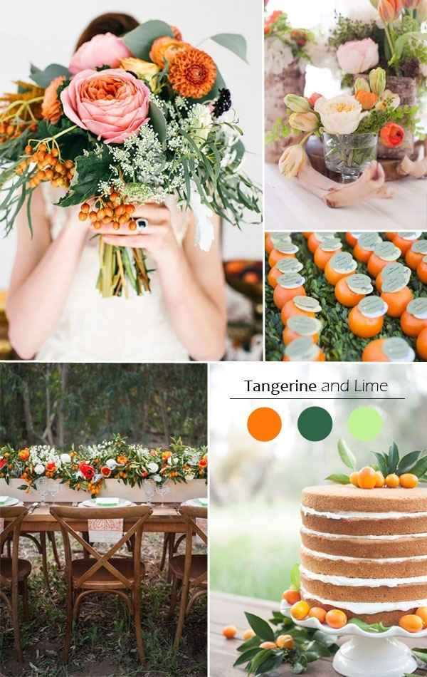 Mandarina y Verde
