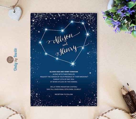 Boda inspirada en las estrellas