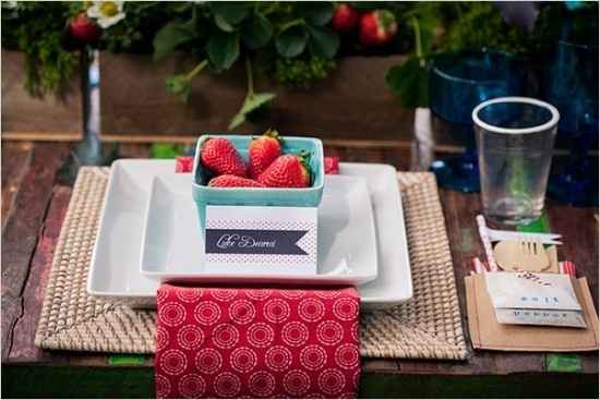 Boda con fresas