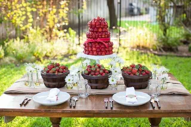 Boda con fresas