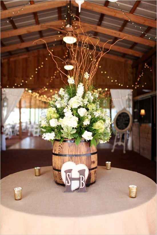 Decoración con Barriles de vino