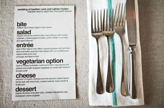 MEnú vegetariano