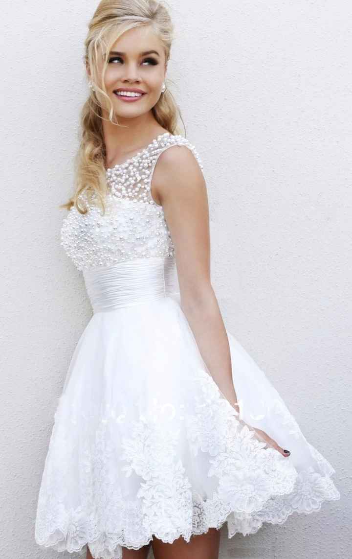 3 vestidos de novia cortos ¡vota por tu favorito!
