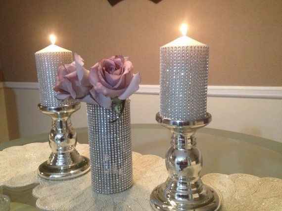Velas y floreros
